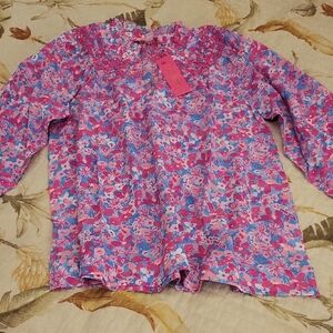 Lilly Pulitzer Lourdes 3/4 Skeeve Cot Baby Boomer Blouse